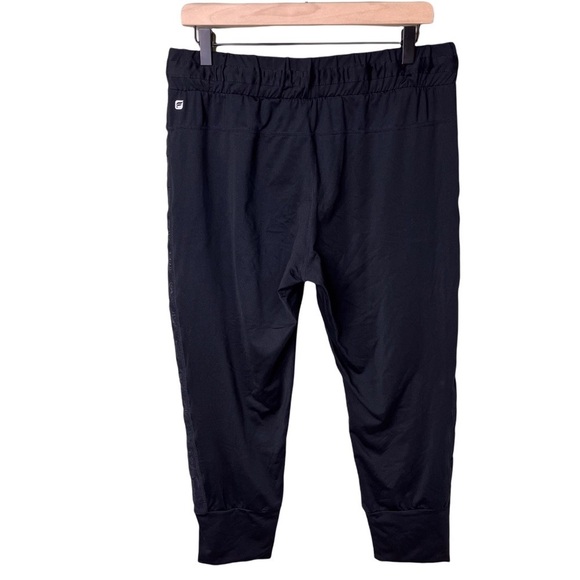 Fabletics Victoria Pants Cropped Black Size Medium Performance Jersey Activewear - Picture 6 of 11